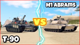 Roblox War Tycoon - T90 VS M1 Abrams tank ( Which is better? )