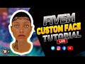 HOW TO MAKE CUSTOM REALISTIC GTA 5 / FIVEM FACE SKIN  (2024Tutorial) CONVERT 2 FIVEM WATCH TIL END