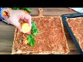 DÜNYANIN EN KOLAY LAHMACUNU BUDUR!😯EVDE 5 DAKİKADA PRATİK LAHMACUN NASIL YAPILIR❓