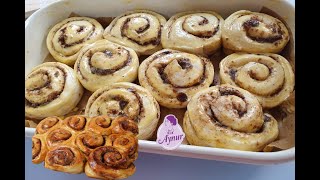 Saftige Zimtschnecken mit Sahneguss I cinnamon biscuits