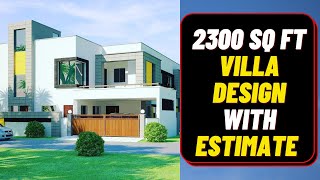 2300 SQ FT HOUSE PLANS ! 2300 SQ FT VILLA ! VILLA DESIGN