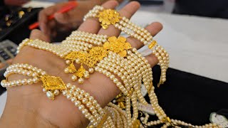 কম ওজনের পার্লের সেট স্পার্কেল জুয়েলার্স/gold