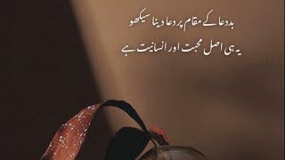 MOHABBAT AUR INSANIYAT | Best New Urdu Aqwal e zareen | Urdu Shero Shayari  New Hindi Aqwal |