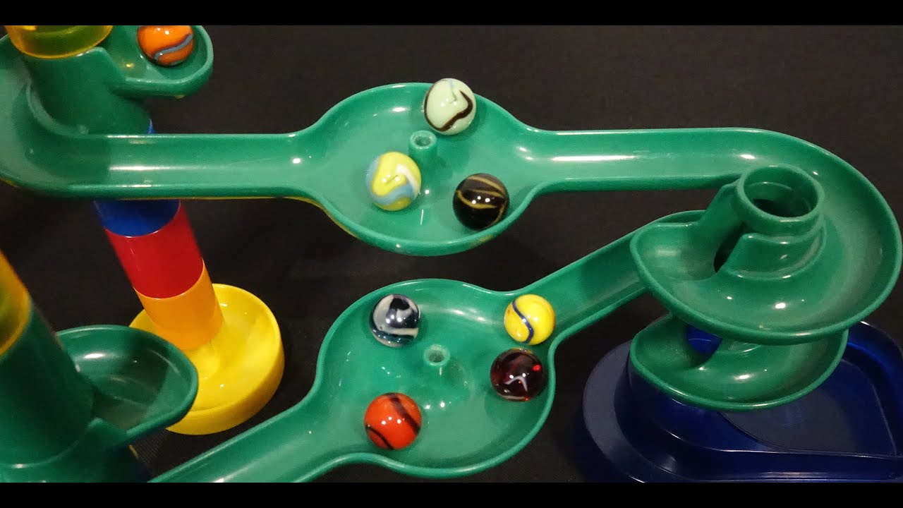 Thrilling Colorful Marble Race Tournament - YouTube