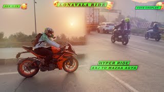 LONAVALA RIDE | CUTE COUPLES | HYPER RIDE AAJ TO MAZA AGYA Bhiwandi Maharashtra Mumbai