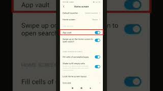 turn off app vault how to turn off app vault ln redmi #shorts #youtubeshorts