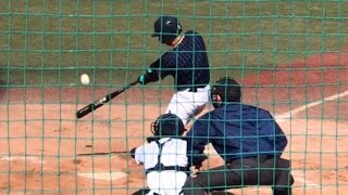 【U18日本代表】小山翔暉（3年 東海大菅生）走攻守揃った捕手（二塁送球、タイムリー、三盗、セーフティなど） 練習試合