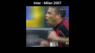 Ronaldo esulta dopo aver segnato contro l'Inter ¦ Derby Inter - Milan 2007 #shorts