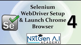Selenium Tutorials for Beginners : 4. How to setup Selenium Webdriver | how to launch chrome browser