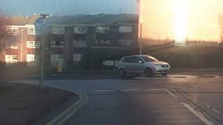 Vw Polo cutting roundabout