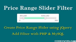 Price Range Filter with Slider in PHP using jQuery and Ajax