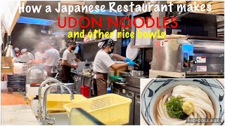 How a JAPANESE RESTAURANT makes UDON NOODLES AND Rice Bowl Dishes