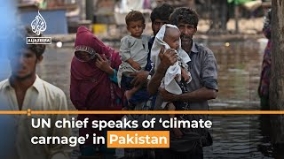 UN chief has ‘never seen climate carnage’ like Pakistan floods | Al Jazeera Newsfeed