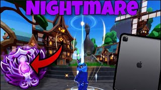 I hacked a MOBILE PLAYER with NIGHTMARE RANK… 😮⚔️ - Roblox Bedwars