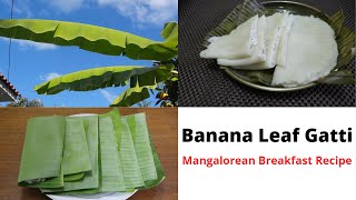 Steamed Banana Leaf Pancake Gatti !! Patholi !! Mangalorean breakfast recipe !!