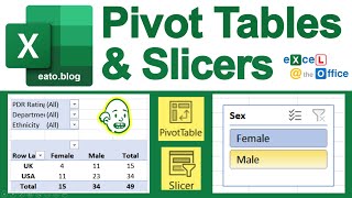Quick and Easy PIVOT TABLES and SLICERS in Excel
