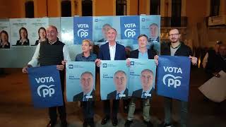 28M: Comienzo campaña electoral Partido Popular Segovia. Pegada carteles. José Mazarías 12/5/2023