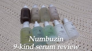 넘버즈인 세럼 9가지 전제품 내돈내산 리뷰 Numbuzin every 9-kind serum review