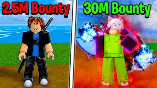 How I Got 30 Million Bounty in 1 Week.. (Blox Fruits)