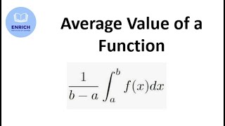 Average value of a Function