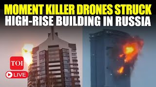 Russia Attack LIVE | Multiple Drone Crash Into Kazan High-Rise Building In 9/11 Style Attack | Watch