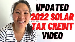 Updated - 2022 How the Solar Tax Credit Works | Jaime Greene the Solar Queen