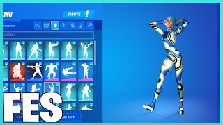 Fortnite Nightlife Skin With all my Fortnite Dances \u0026 Emotes!