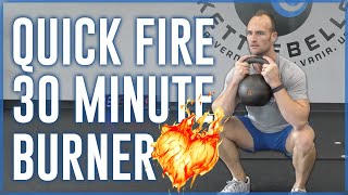 Quick Burn 🔥 | 30 Minute Follow Along Kettlebell Workout | Fitness for Men Over 30