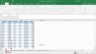 MS Office 365 - Excel: Draaitabellen gegevens - Introductie