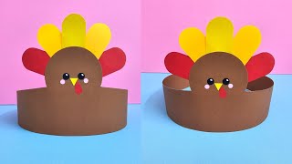 DIY Paper Hat | DIY Thanksgiving Hat | Thanksgiving Crafts | Thanksgiving Turkey Hat