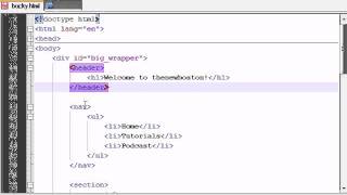 HTML5 Tutorial - 9 - Laying Out the Website