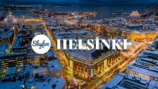 Snowy Helsinki at Night