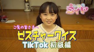 ご覧の皆さまへゼスチャークイズ！今回は、ミィヤ役の咲麗さんから、大好きなTiKToKの曲当てクイズです♪ 先ずは、初級編をお届けします！わかるかな？