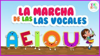 Canción de las Vocales A E I O U | La Marcha de las vocales | Canciones Infantiles escolares aeiou