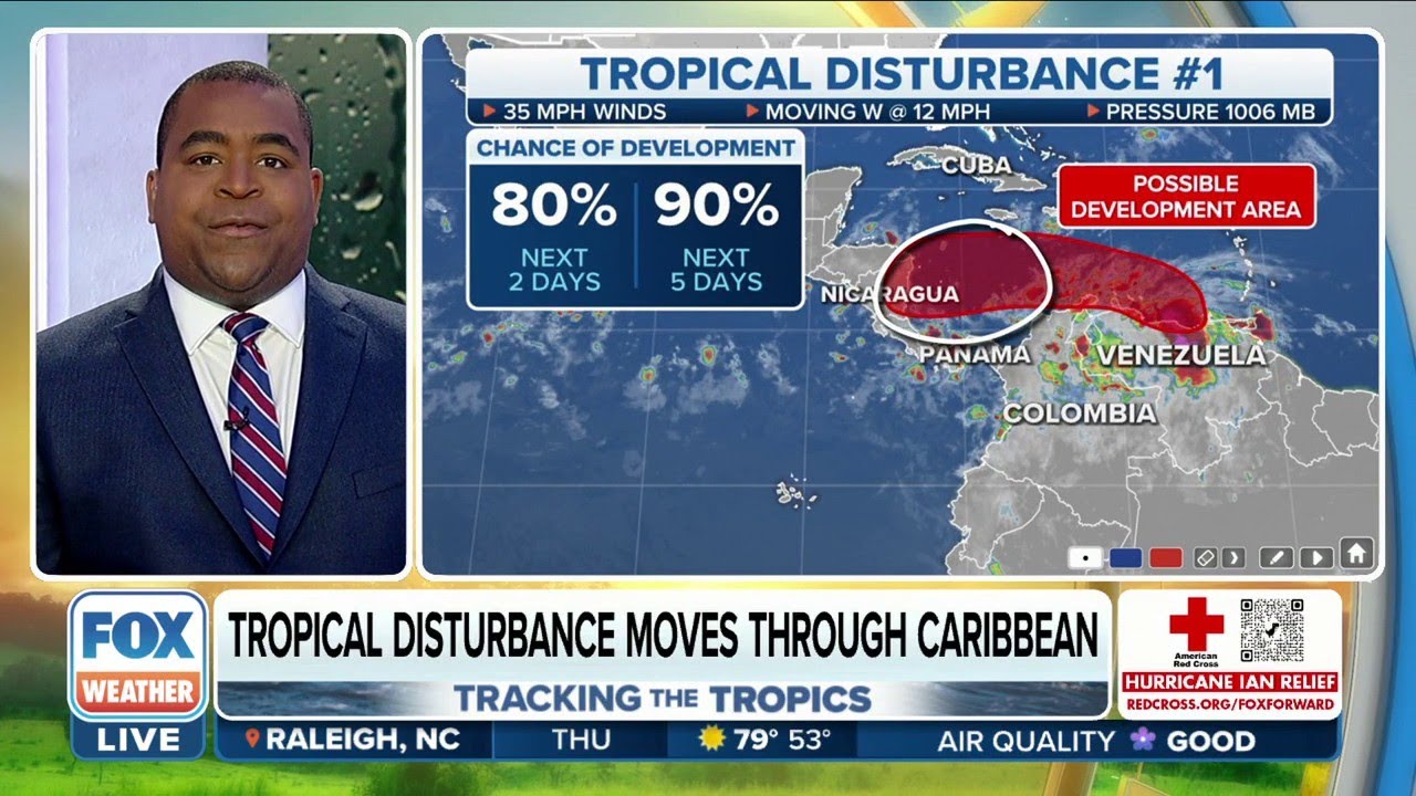 Tropical Disturbance With High Chance Of Development Moving Through ...