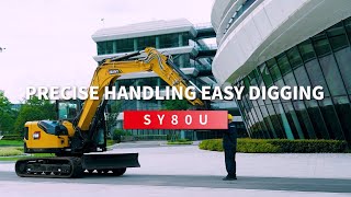 SANY SY80U MINI EXCAVATOR - PRECISE HANDLING EASY DIGGING