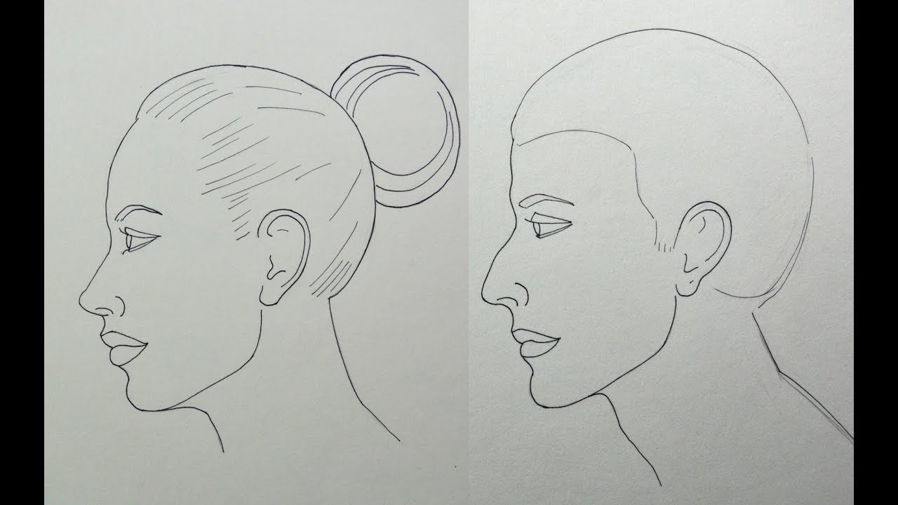 Cómo Dibujar Un Rostro De Perfil Fácilmente - Arte Divierte. - YouTube