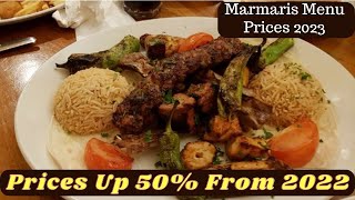 Marmaris Menu Prices 2023