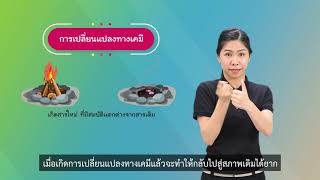 สื่อการเรียนรู้วิชาวิทยาศาสตร์ ตอนที่ 1 เคมีในบ้าน สำหรับนักเรียนที่มีความบกพร่องทางการได้ยิน