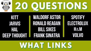 General Knowledge Quiz Trivia - What Links #2 | 20 Questions