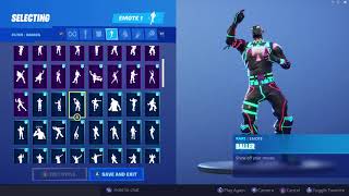 liteshow skin showcase with all fortnite dances emotes - fortnite liteshow