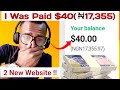 New website that paid me $40 within 24 hours without investment / how to make money online