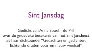 Gedicht Sint Jansfeest van Anna Spoel- de Pril