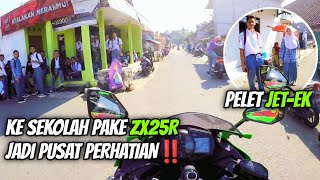 SEKOLAH PAKE MOGE ZX25R‼️JADI PUSAT PERHATIAN KAYAK JANG SULTHAN‼️Motovlog Indonesia (6)