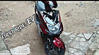 yakuza Ruby electric scooter 🛵 first ride 10km best ♥️ scooty #yakuza #election  #vlog #trending