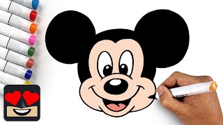 How To Draw Mickey Mouse for Beginners