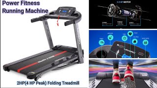 Power Fitness Running Machine with LCD Display | Folding Treadmill