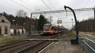 Estonian train on tracks, company Elron