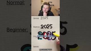 Drawing 2025 Numbers Into Art 😳