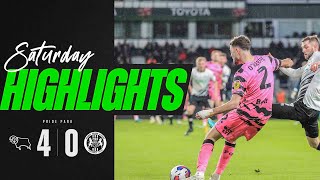 Highlights | Derby County 4-0 Forest Green